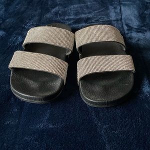 Silver sandals